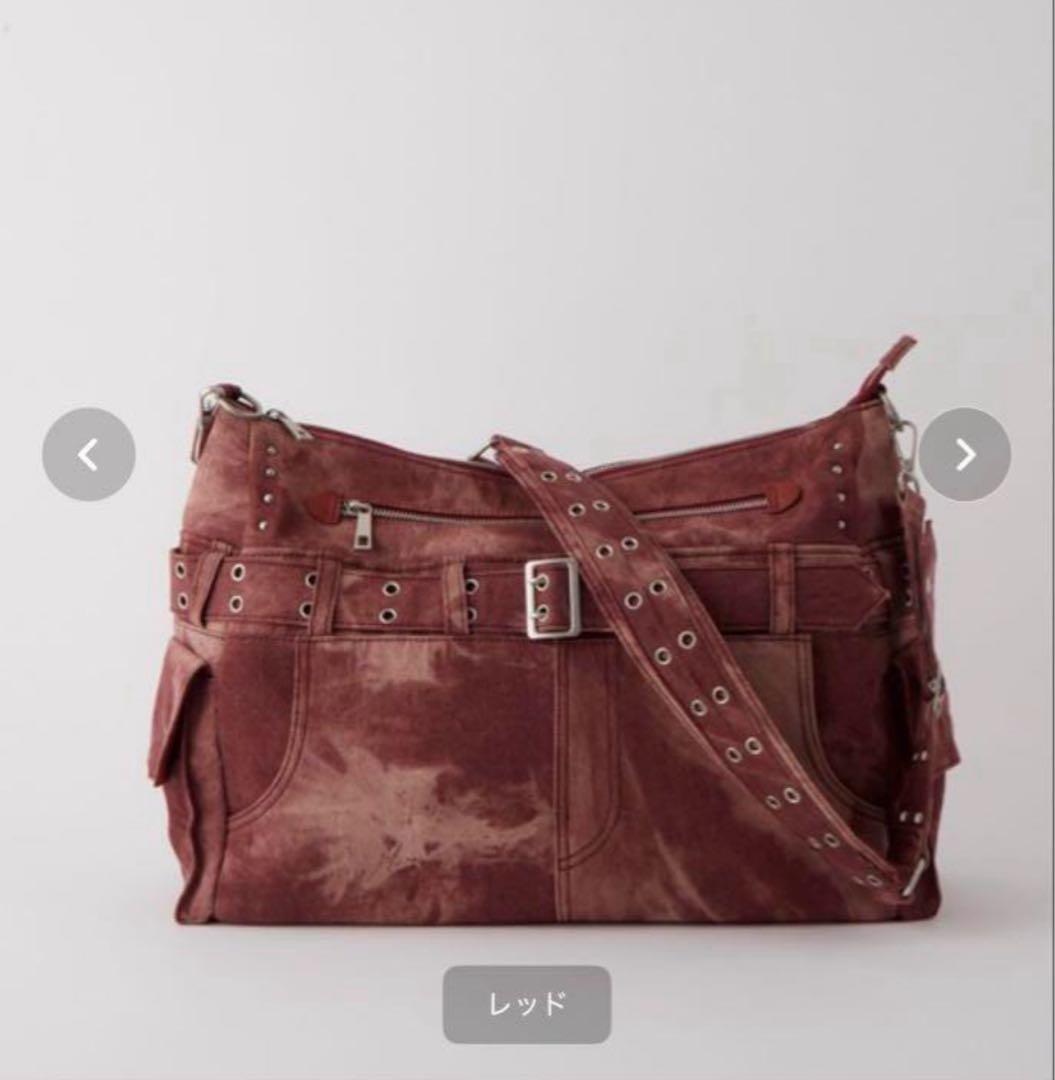 grancy グランシー デニムバッグ GRANCY】Crazy layered denim pants design shoulder bag / クレイジー