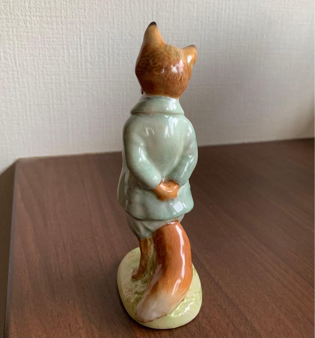 ピーターラビット ジマイマときつねの紳士 フィギュリン BP-2ゴールド