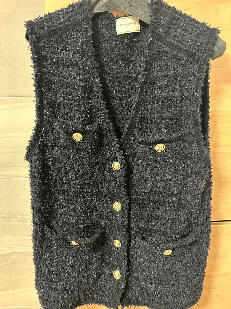 ツイード モールパイピング ベスト ユナイテッドアローズ ⭐︎美品