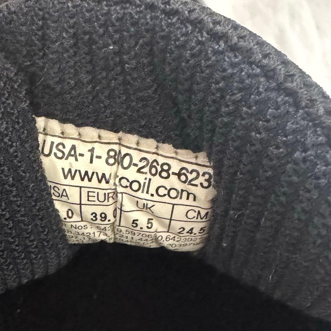 【美品】 z-coil black sneakers 24.5cm