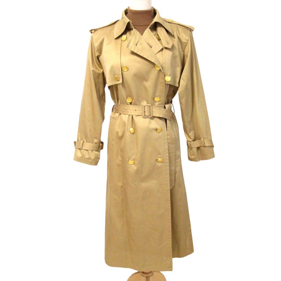 154 イヴサンローラン トレンチコート ライナー付き Mサイズ 金ボタン