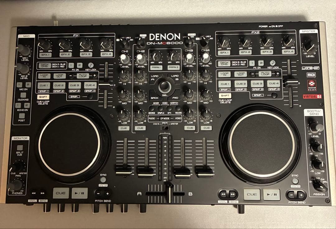 DENON DN-MC6000 DJコントローラー Denon DJ DN-MC6000 4-channel DJ Mixer and Controller | Sweetwater