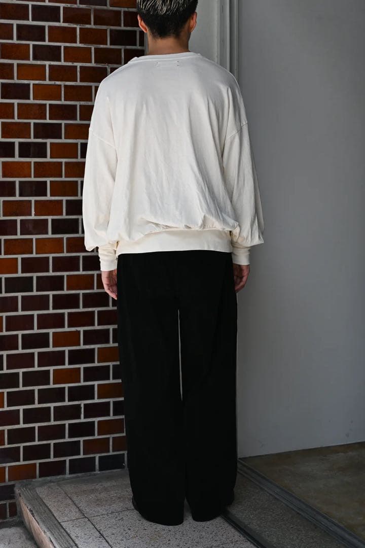 トップス barbell object / bo top (loose) -ECRU