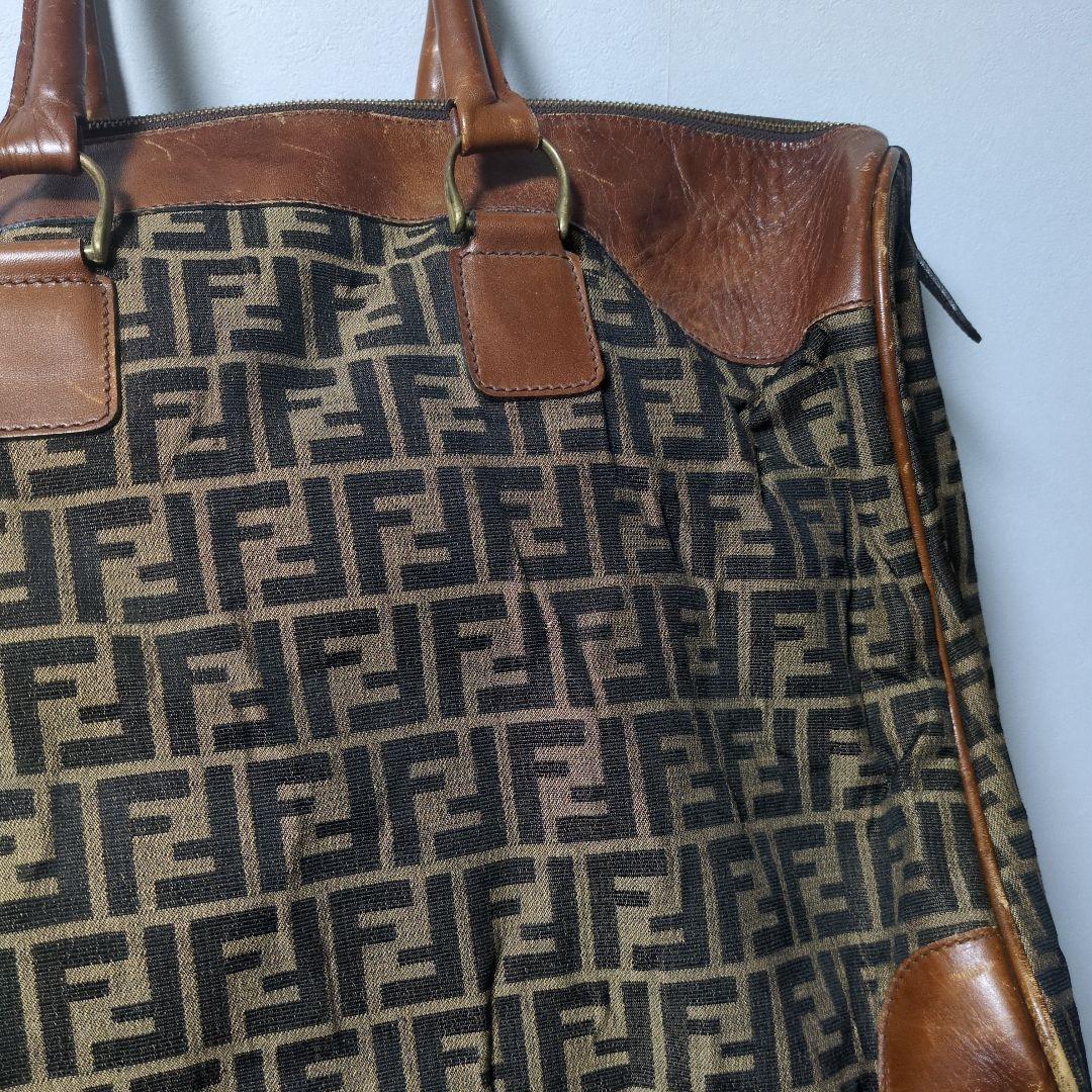 FENDI フェンデイ トートバッグ ズッカ柄 肩掛け ビンテージ ボストン