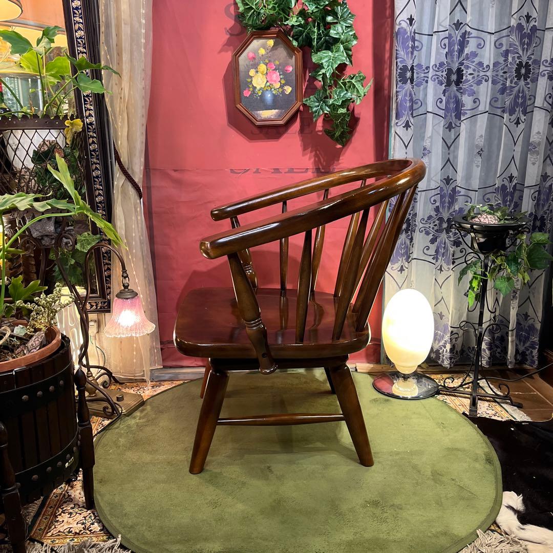 L1 オールドヴィンテージ 柏木工 360度回転 ブナ無垢材 アーム