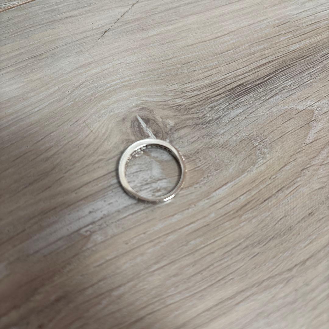 ティファニー Pt950 プリンセスカット ハーフエタニティダイアモンド