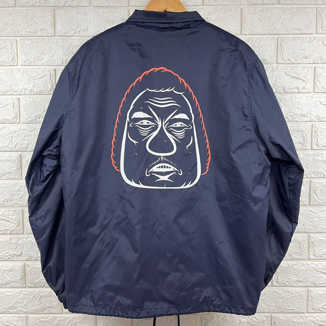 ロンハーマンRVCA BARRY McGEEネイビー ボア付きコーチジャケット