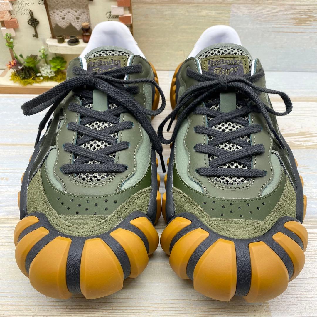 オニツカタイガー 24 デンティグレ エルエス スニーカー カーキ 緑 靴