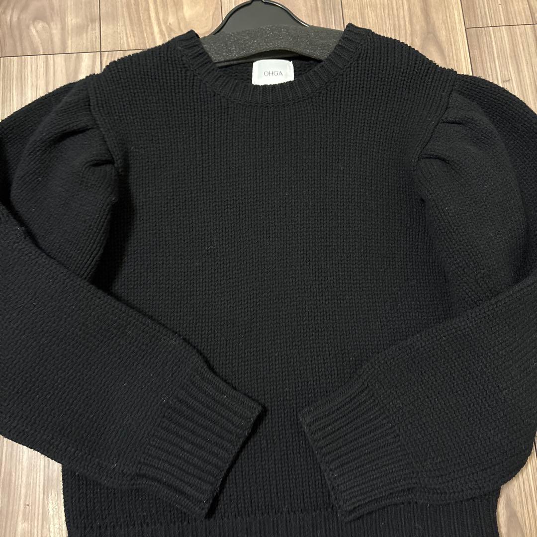 ohgaパフニット、ブラックです。 - メルカリ