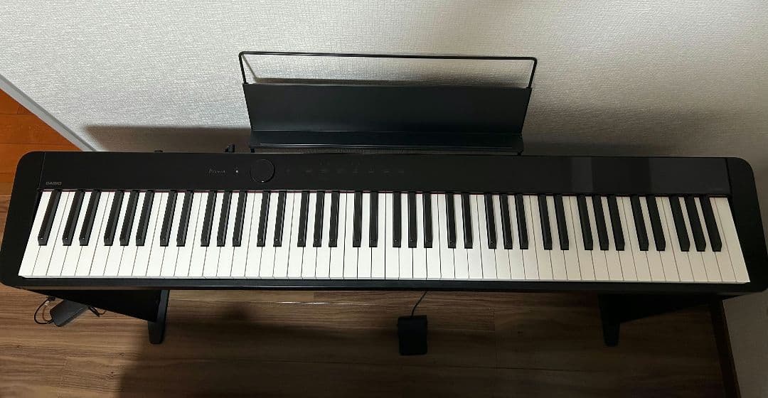 お値下げ　CASIO 電子ピアノ PRIVIA PX-S1000 純正スタンド付 CASIO PX-S1000 Privia（黒）/ 譜面台・Xスタンド・ペダル付 - メルカリ