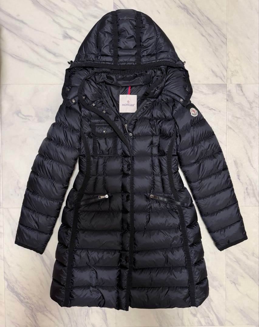 MONCLER モンクレール HERMINE エルミンヌ ダウン ブラック 0 - メルカリ