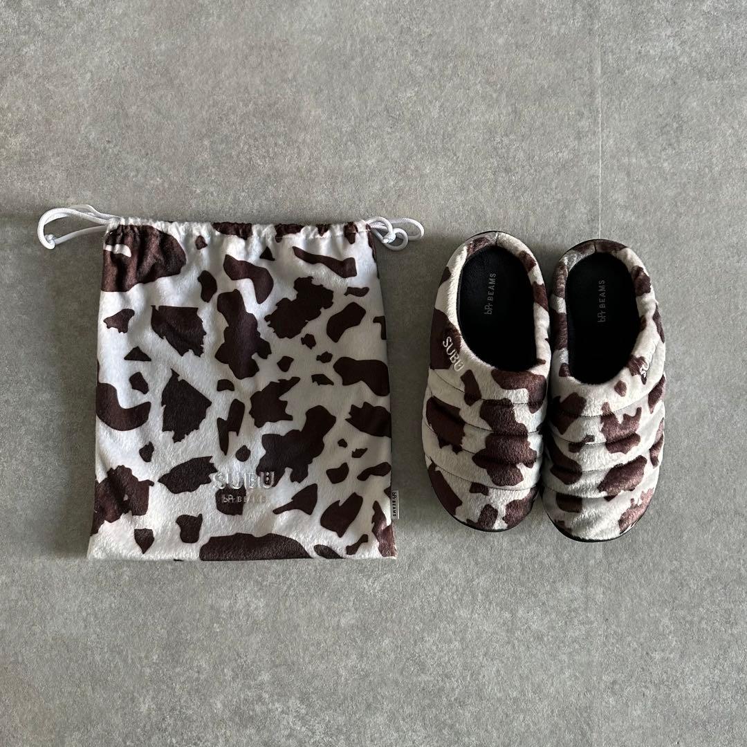 廃盤品】 BEAMS SUBU スリッパ サンダル 牛柄 - メルカリ
