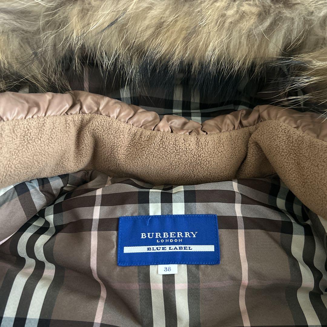 BURBERRY BLUE LABEL ダウンベスト ブラウン系 38サイズ - メルカリ