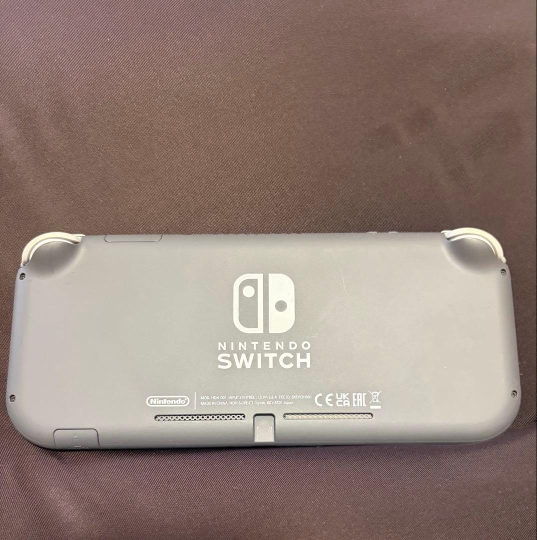 Nintendo Switch Lite グレー 充電器、おまけ付き - メルカリ