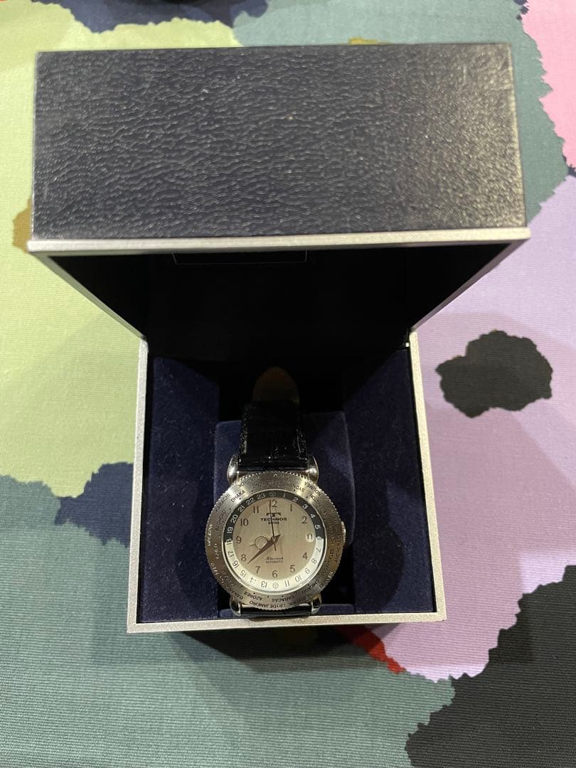 TECHNOS テクノス TGKA862Sケース 裏スケ 腕時計 自動巻稼働品 - メルカリ