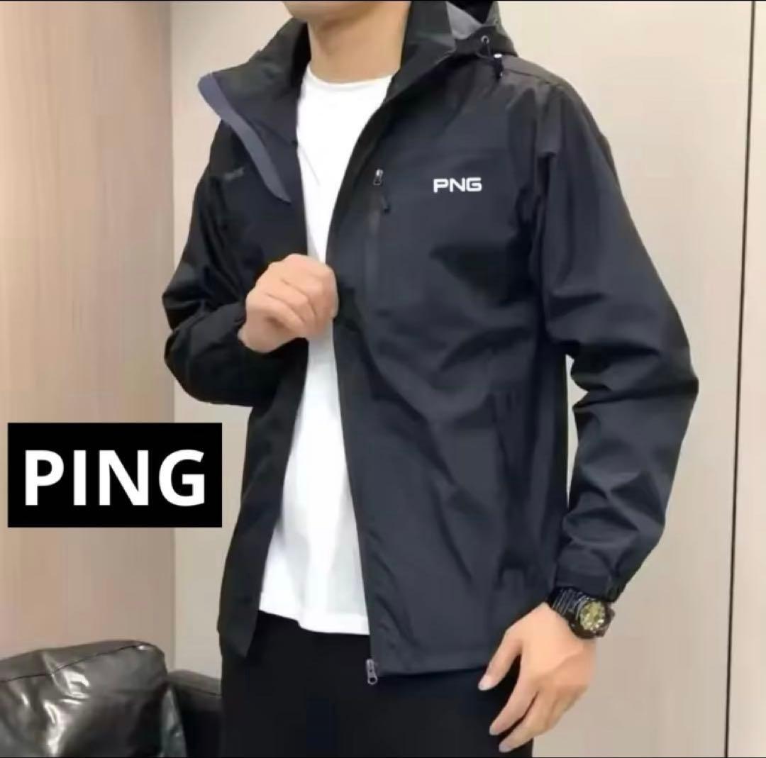 PING ピン 防風ジャケット レインジャケットマウンテンパーカー L