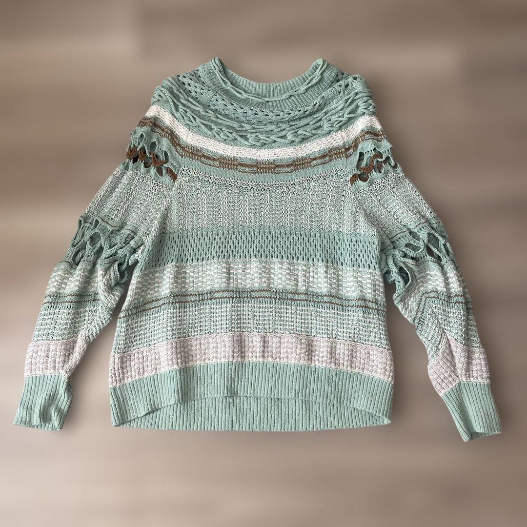 mame kurogouchi ニット mame kurogouchi(マメクロゴウチ) 薄手ニットセーターMM18SS-KN011