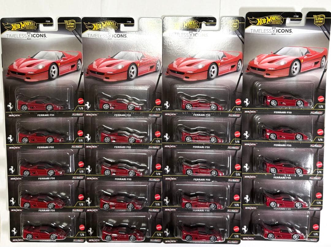 ホットウィール　フェラーリ　Ferrari F50 赤 20台セット ホットウィール フェラーリ Ferrari F50 赤 20台セット - メルカリ