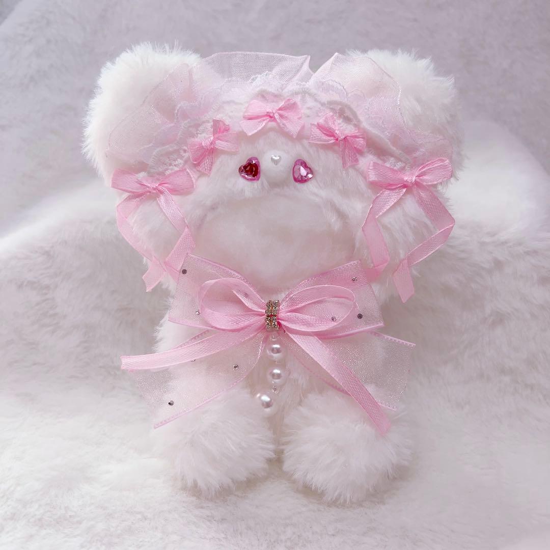 おすわりぬい服 くまちゃん ピンク - メルカリ