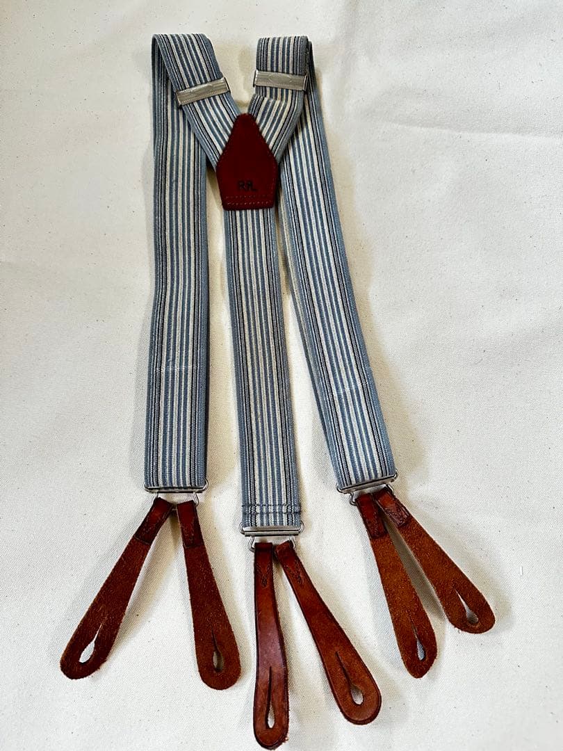 RRL サスペンダー　ほぼ新品 RRL等の通販サイト【RHYTHM】RRL(ダブルアールエル) LEATHER SUSPENDER