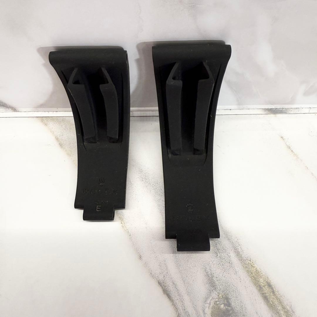 【美品】ロレックス 純正ラバーベルト オイスターフレックス デイトナE-F 2個 美品】ロレックス 純正ラバーベルト オイスターフレックス デイトナE-F