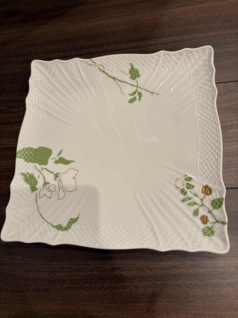 リチャード ジノリ フィオーリヴェルディ スクエアプレート 27cm