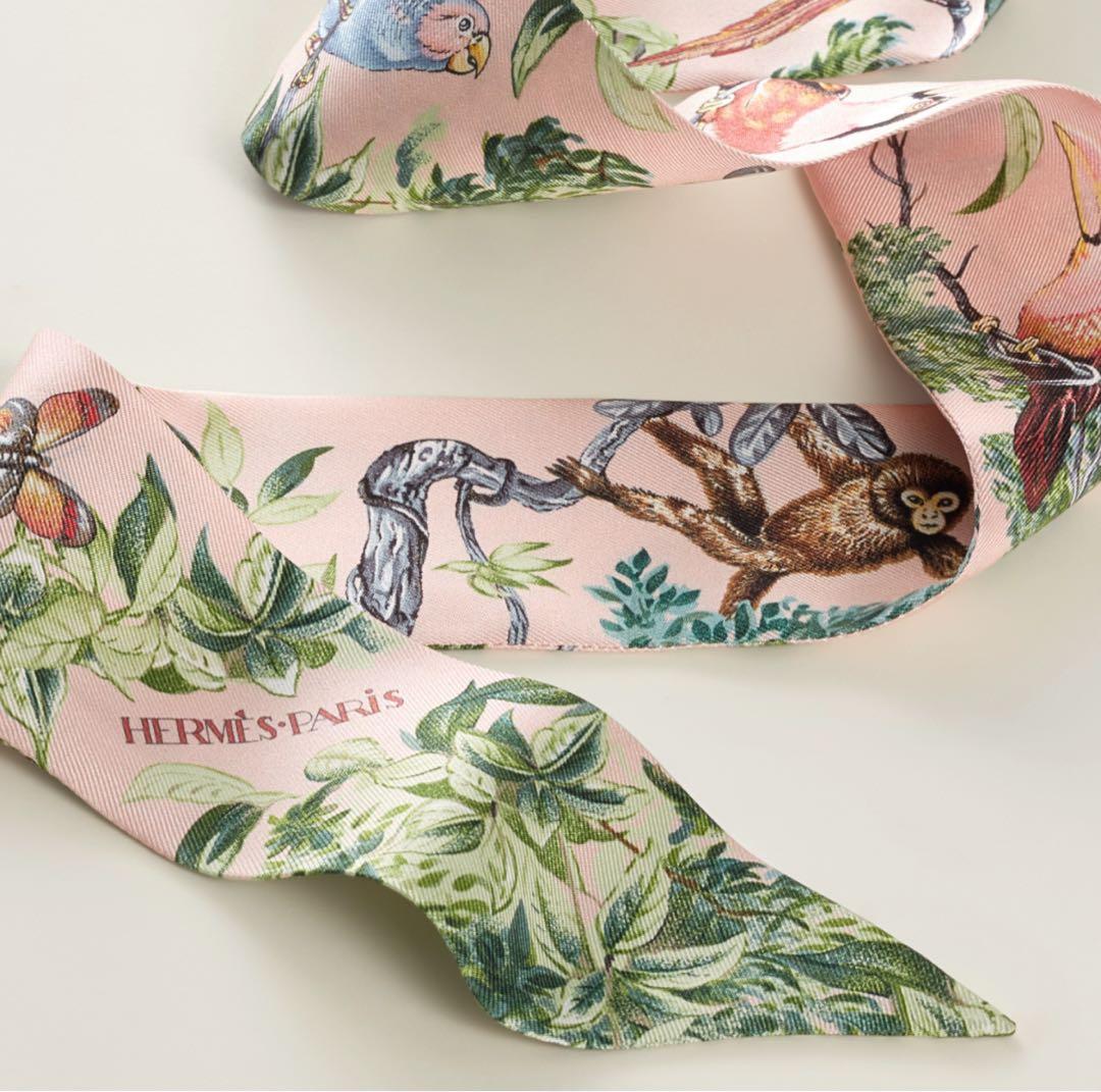 値下げ！新品　エルメス　ツイリー 《赤道直下》　ピンク　26春夏　最新作　超希少