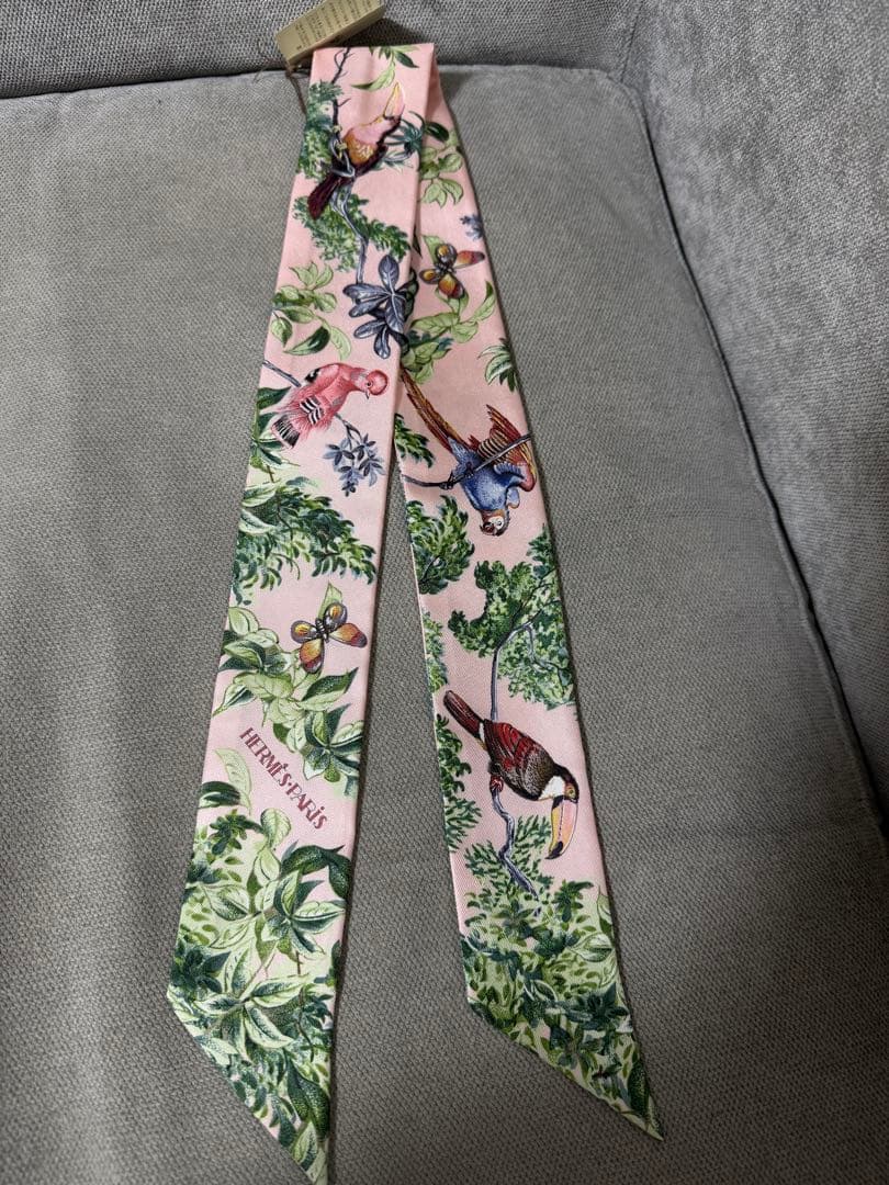 値下げ！新品　エルメス　ツイリー 《赤道直下》　ピンク　26春夏　最新作　超希少