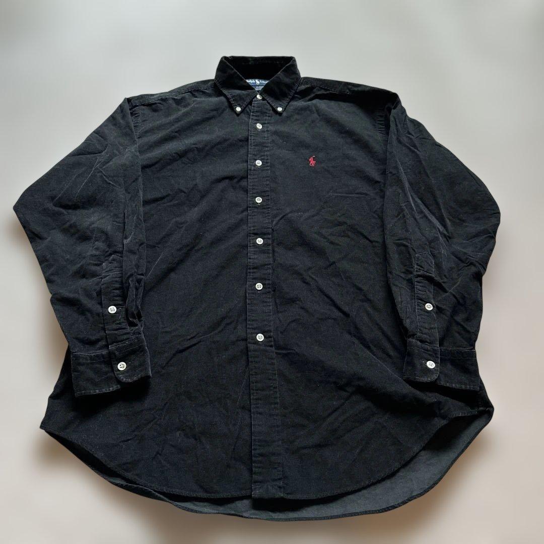 90s ポロラルフローレン BLAKE コーデュロイシャツ 赤ポニー 黒 90s ポロラルフローレン BLAKE コーデュロイシャツ 赤ポニー 黒 - メルカリ