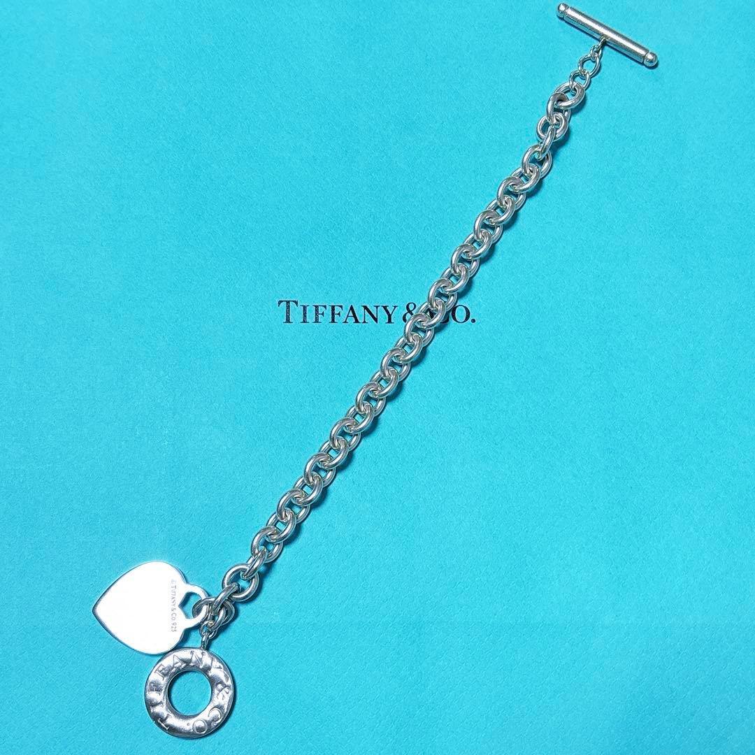 【美品】20.1cm ティファニー トグル ハートタグ ブレスレット SV925