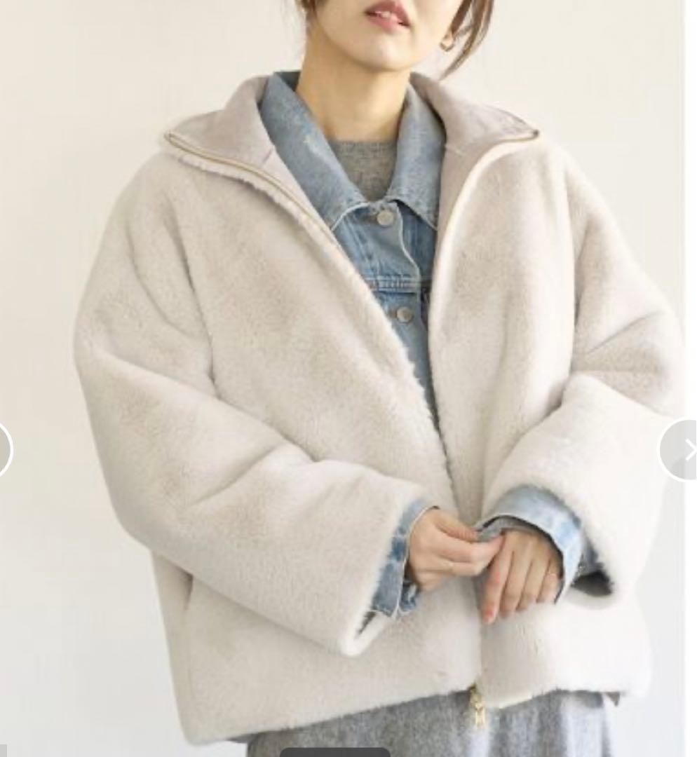 IENA フェイクファー ブルゾン 定価44,000円 - メルカリ