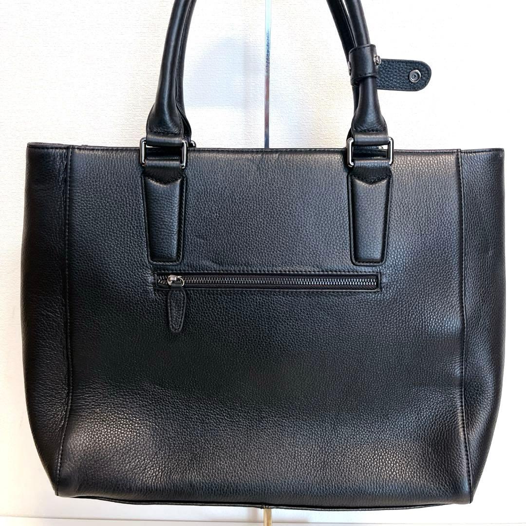 キャサリンハムネット シボ革 トートバッグ ビジネスバッグ 大容量 A4
