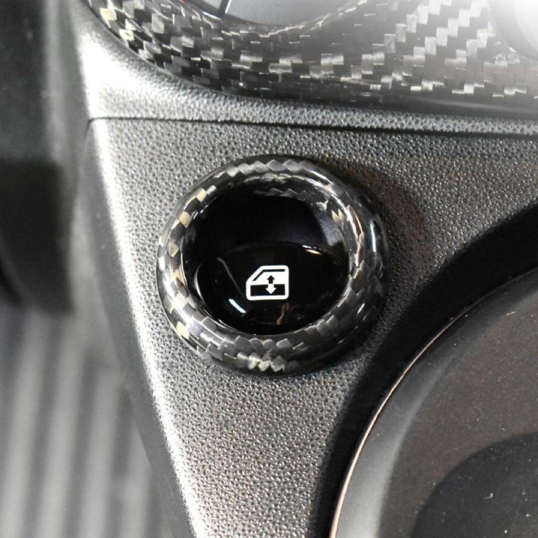 ABARTH 595 カーボン ウィンドウスイッチカバー ASSO アバルト アバルト（ABARTH） ABARTH 595 695 カーボン ウィンドウ スイッチ