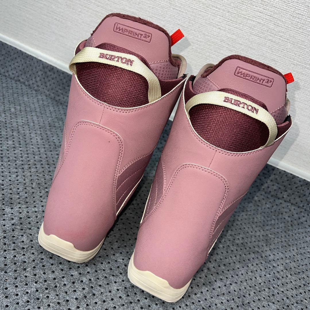 7-8回使用 24.5cm BURTON MINT BOAピンクブーツ