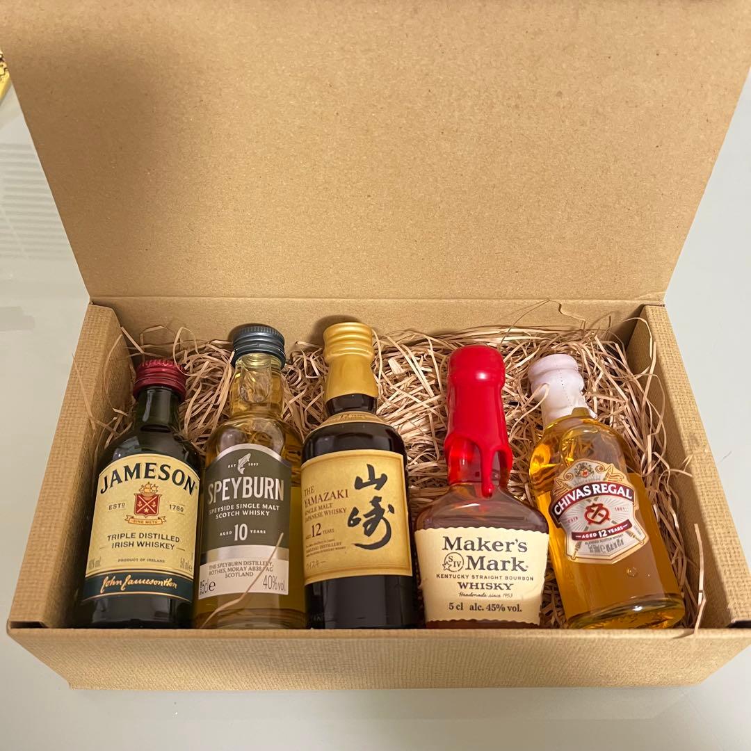 山崎12年 他ウイスキーミニボトル - メルカリ