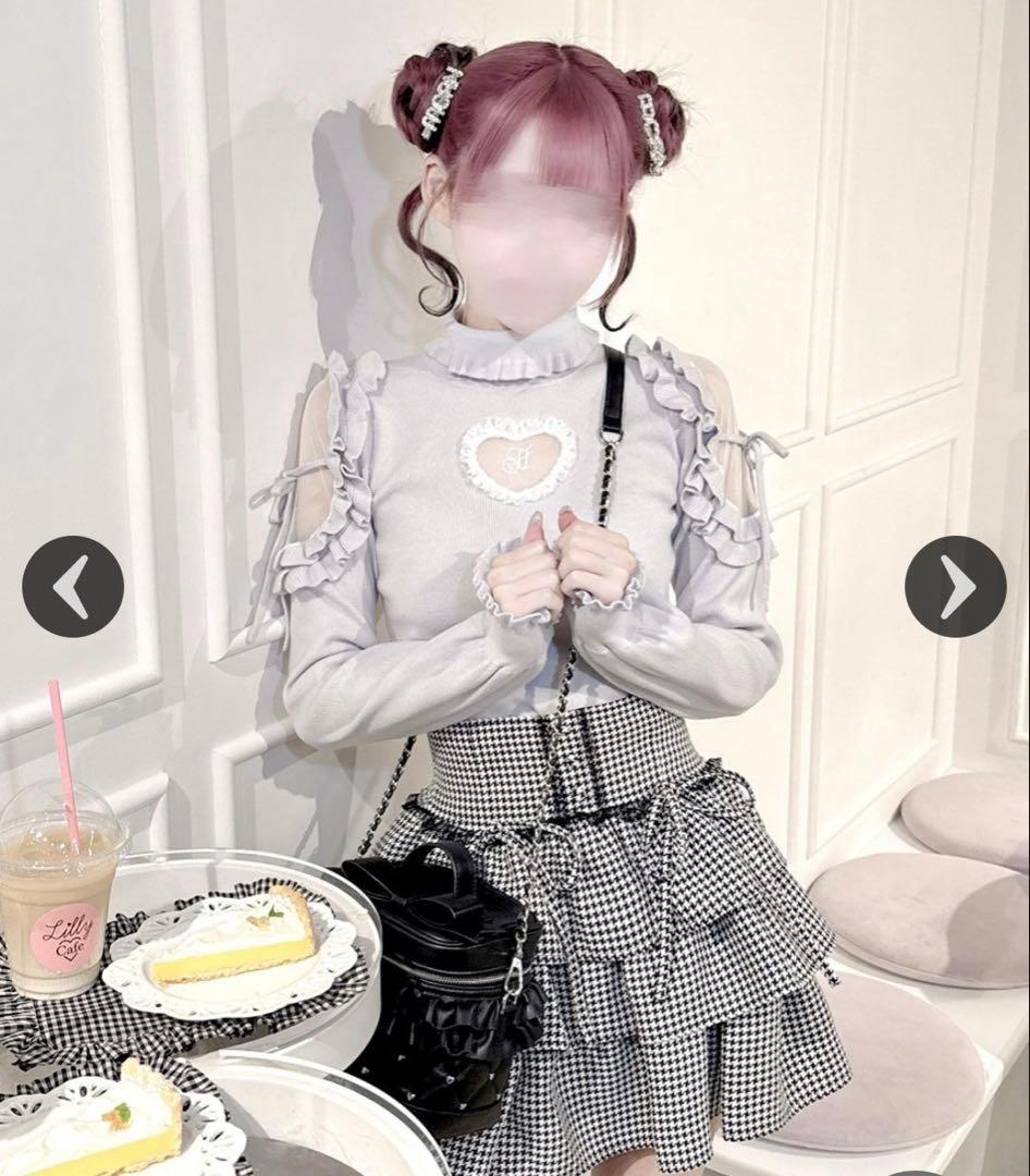 HONEY MEWハートカットタートルニット ハニーミュウ ミシェルマカロン