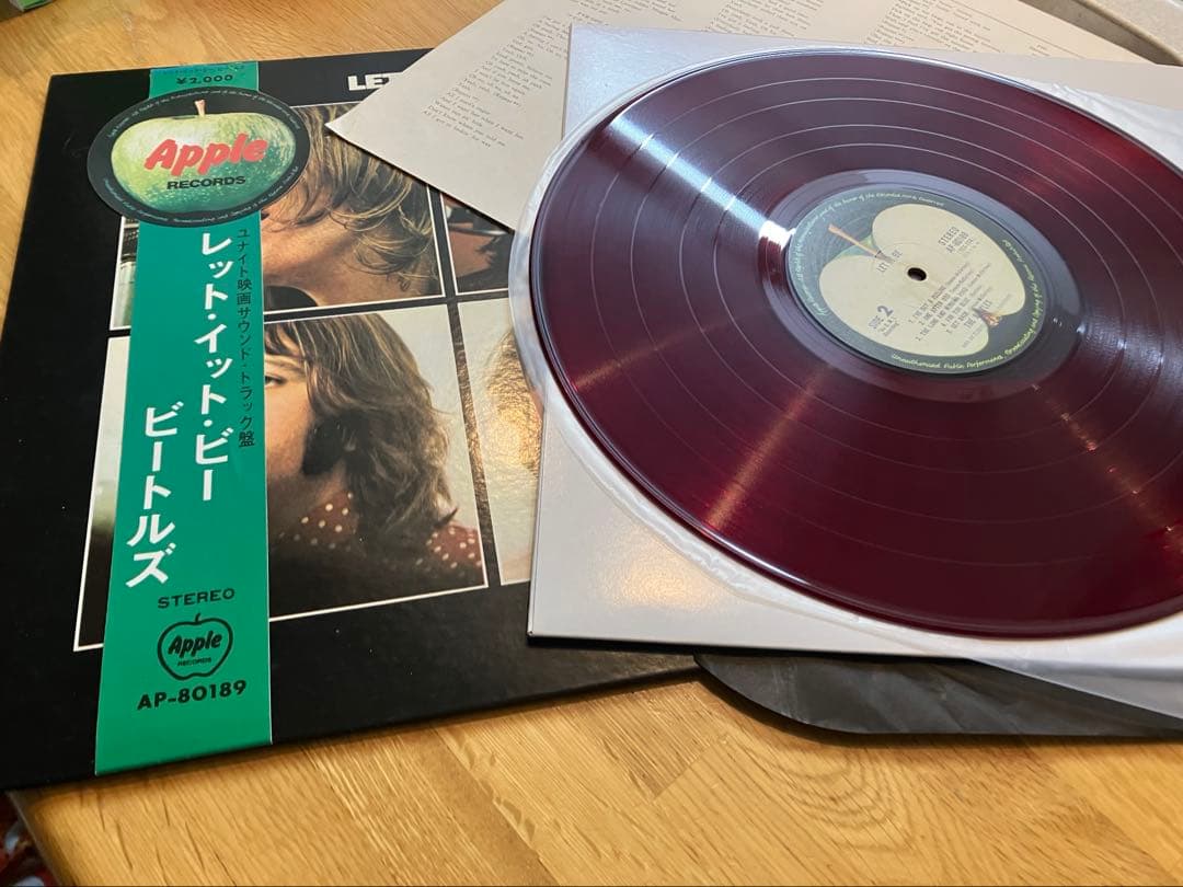 名盤 ニアミント赤盤 綺麗な赤盤 レットイットビー - メルカリ