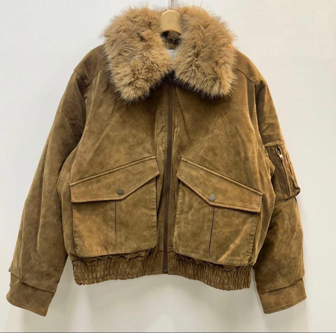 SLY WASHED PUFFER ブルゾン ベージュ - メルカリ