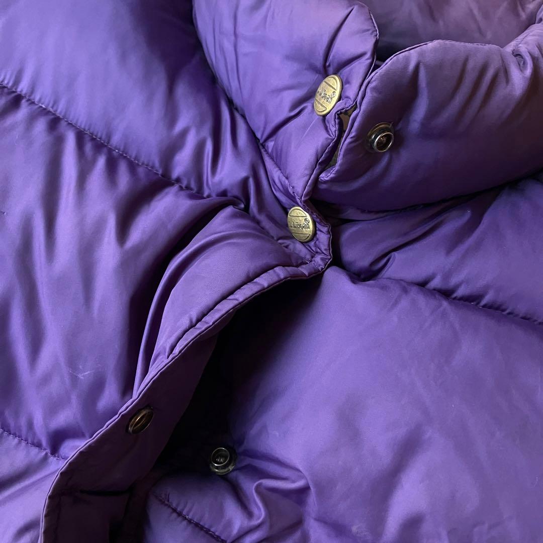 90S USA L.L.Bean ダウンベスト パープル エルエルビーン - メルカリ