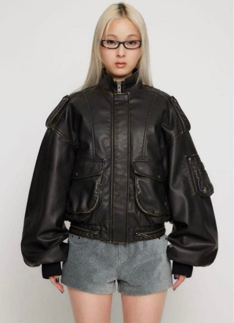 SEIRA×LAGUA F/LEATHER JK LAGUA GEM せいら - メルカリ