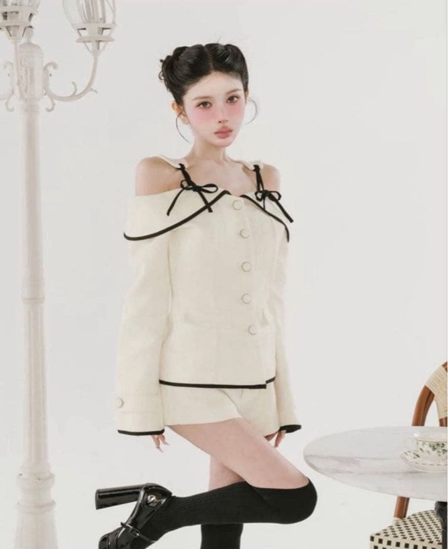 Darich ダーリッチ ボンディングツイードショートパンツ アイボリーS