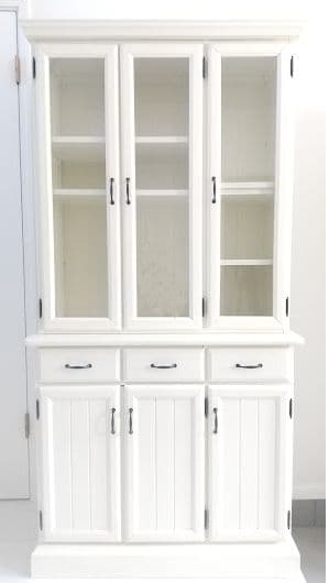 食器棚　キャビネット　フレンチ　シャビーシック フランスから届いたアンティークのカップボード、フレンチシャビーな