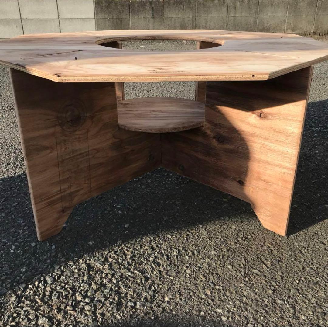 YAMAGOMORY 八卓 七輪テーブル 折り畳み キャンプテーブル 七輪 - メルカリ