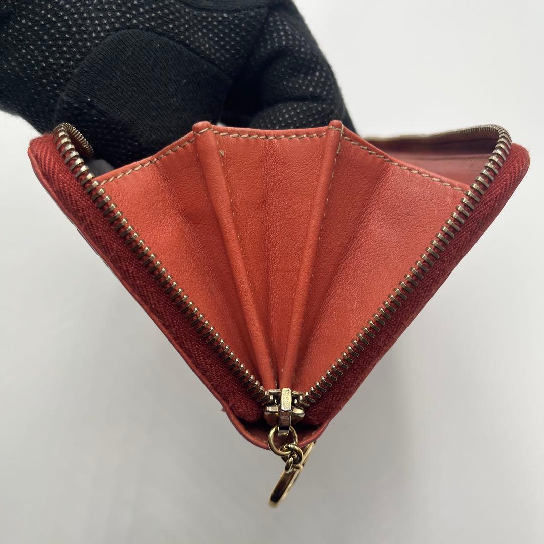 グッチ ラウンドジップ シマ ピンク レザー レザー 直営店ショップ