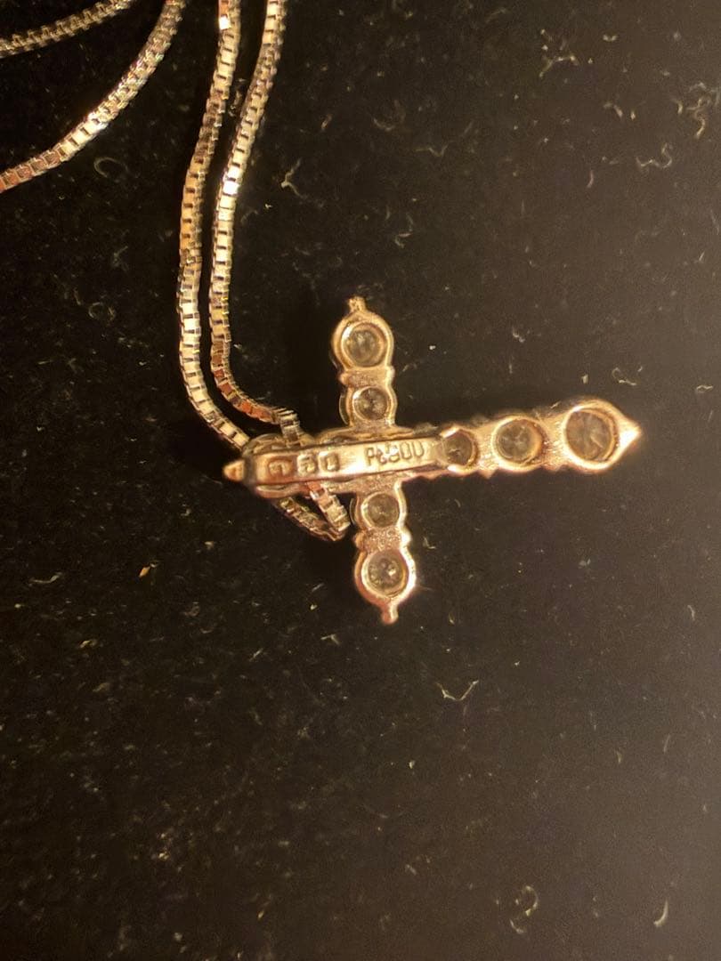 プラチナ900 0.5ct クロス ダイヤモンド