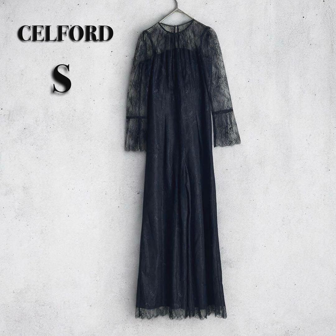 新品✨セルフォード　総レースオールインワンドレス　結婚式　パーティー　ブラック CELFORD セルフォード ブラックドレス | 結婚式・パーティードレス