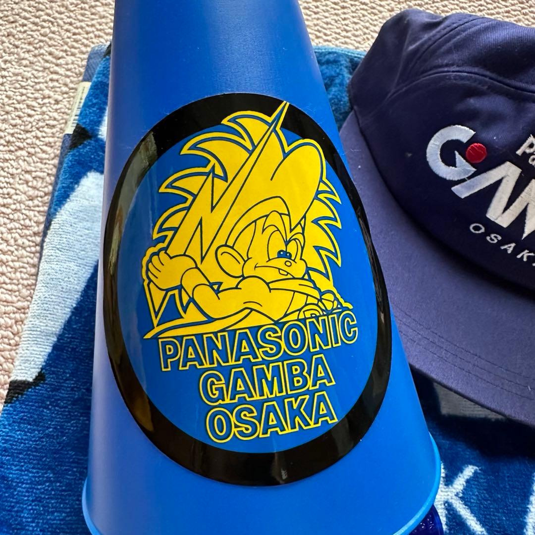 ガンバ大阪 Jリーグ 初期 応援グッズ キャップ タオル メガホン90年代