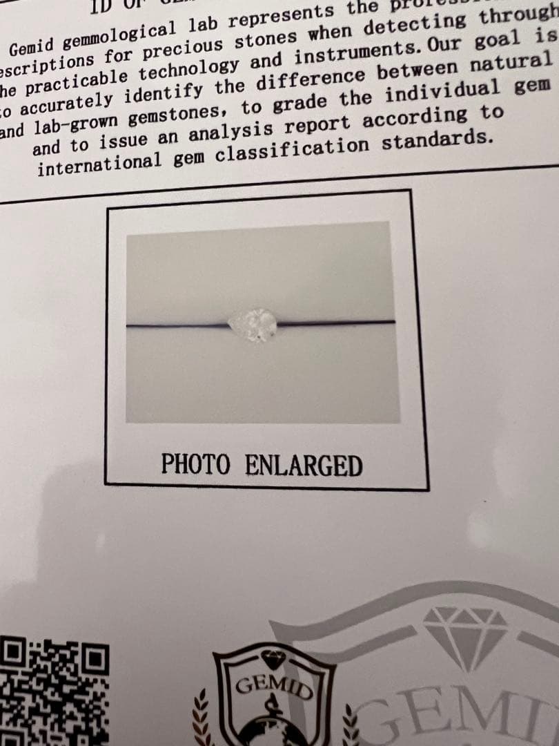 1粒1.558ct大粒ラボグロウンダイヤモンドピアスVVS1 【片耳のみ