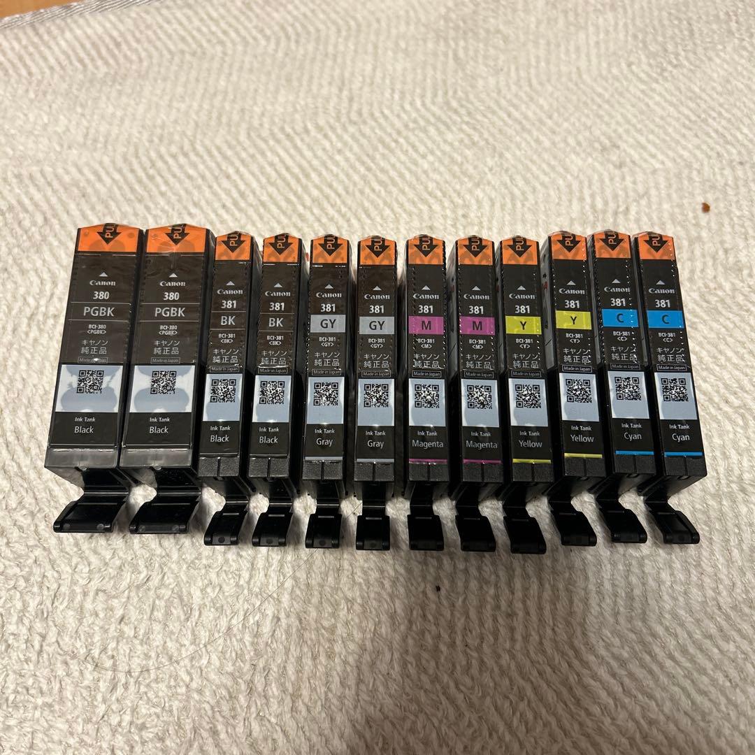 おまけを２本➕❣️Canon BCI-381+380/6MP ２セット Amazon.co.jp: キヤノン Canon 純正 インクカートリッジ BCI-381(BK/C