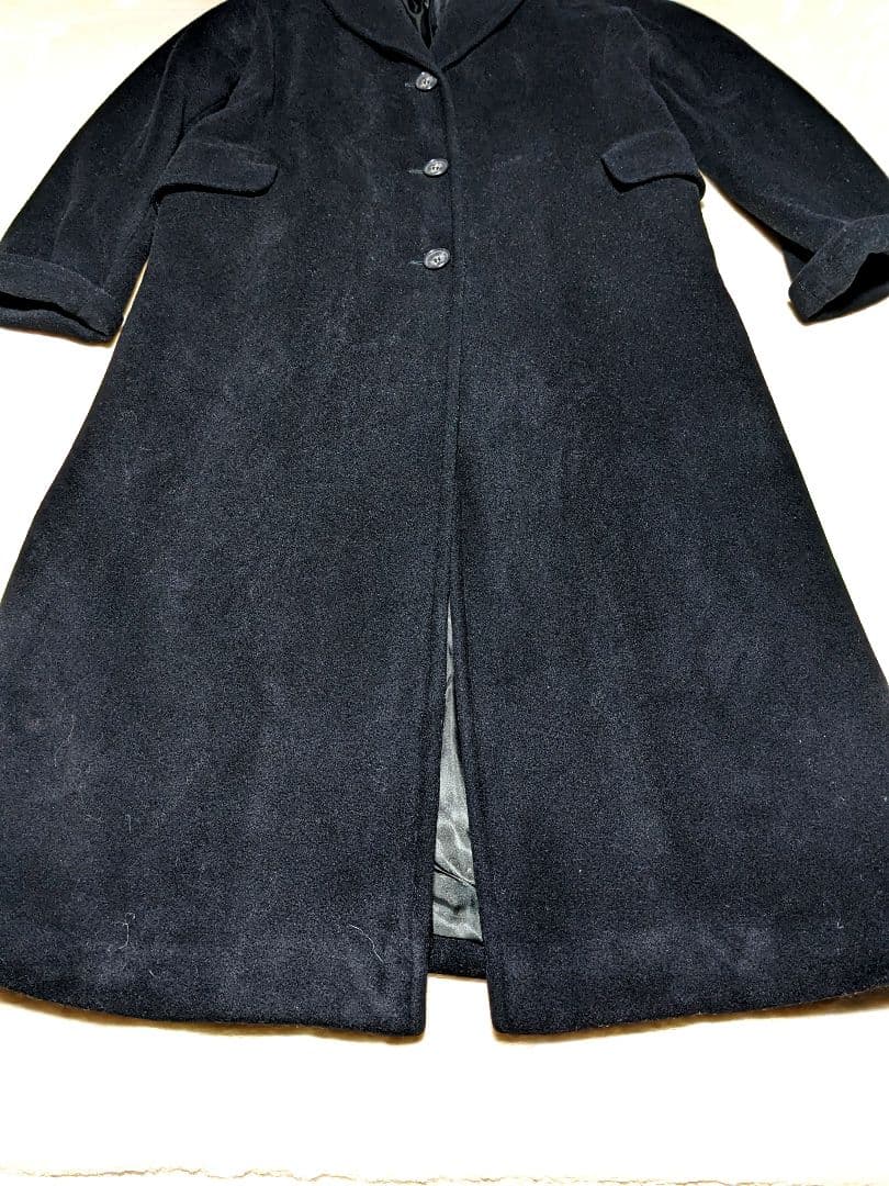 MaxMara マックスマーラ マキシ丈 スーパーロングコート 黒 銀タグ